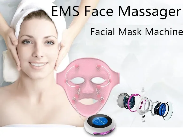 Schönheits maske Essenz Einführung ems Mikros trom Gesichts massage gerät elektrische V-Facelift ing Gewichts verlust Silikon maske