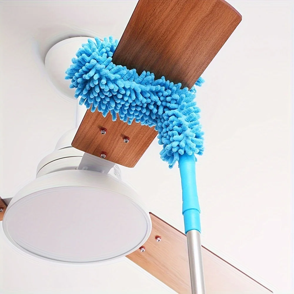 1pc Ceiling Fan Cleaner Dusters with Extension Pole, Dust Removal Brush Ceiling Fan Duster for High Ceilings, Fans, Furniture