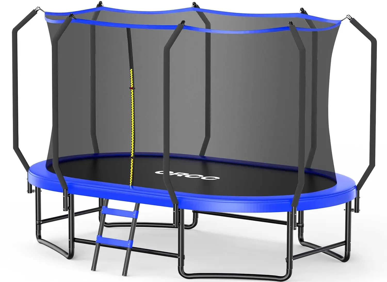 Ovales Outdoor-Trampolin mit Sicherheitsnetz - Freizeit-Gymnastiktrampolin für Kinder, Hochbelastbarer Verzinkter Stahl, Maßgefertigt