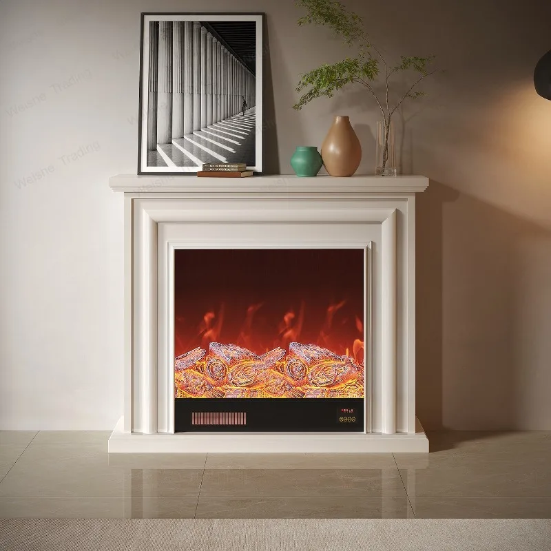 

Solid wood European electronic fireplace cabinet household interior decoration TV cabinet living room entrance fireplace porch