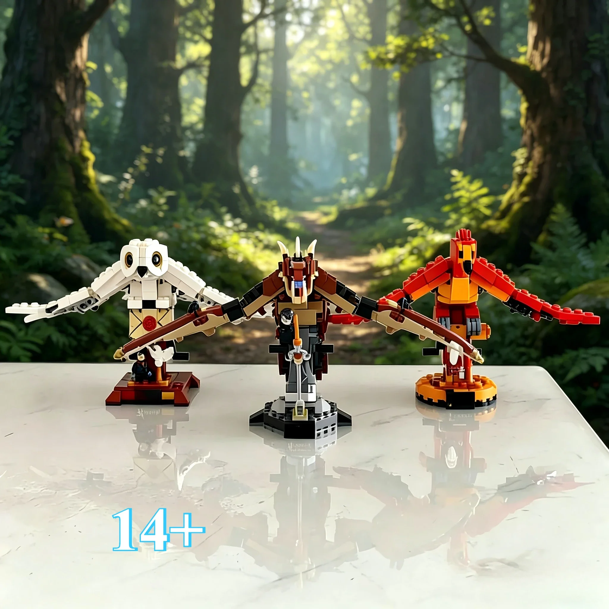 

Magic Flying Creatures Series76406 76394 75979 Building Blocks Sets Suitable for Birthday Gifts Compatible with Legoed Particles