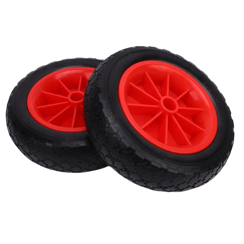 

Пара 10-дюймовых колес для тележки для каяка с цельными шинами, устойчивыми к проколам, для тележек для каяков и каноэ