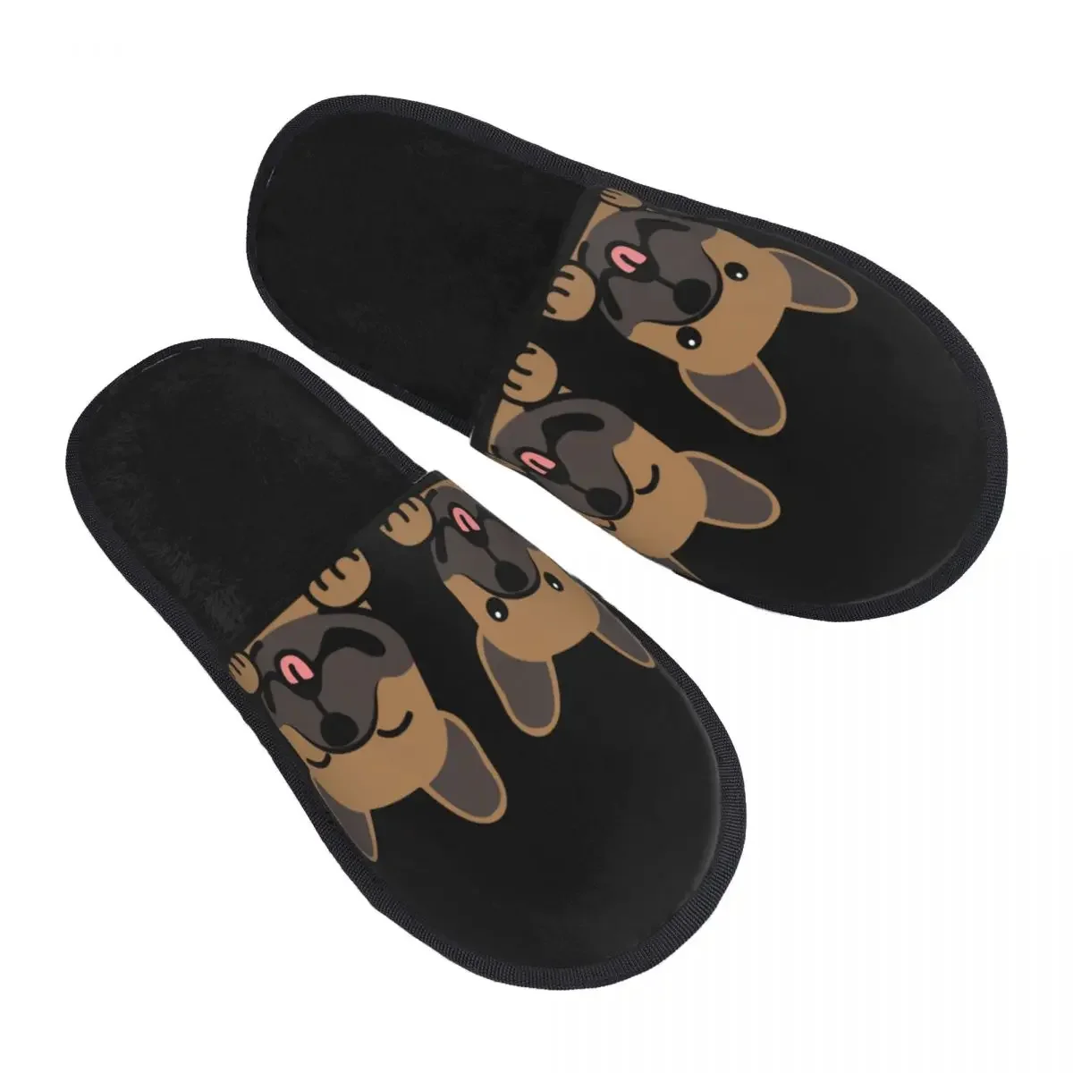 Kawaii Cute French Bulldog Puppy Men Women Furry slippers fashion pantoufle homme Home slippers