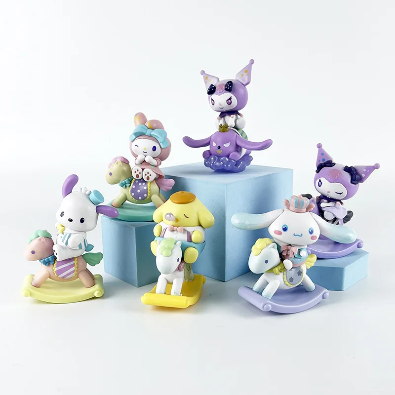 

Q версия куклы Мелодия, детский троянский конь, собака Мелодия Пача Куроми, милая настольная периферийная фигурка, украшение