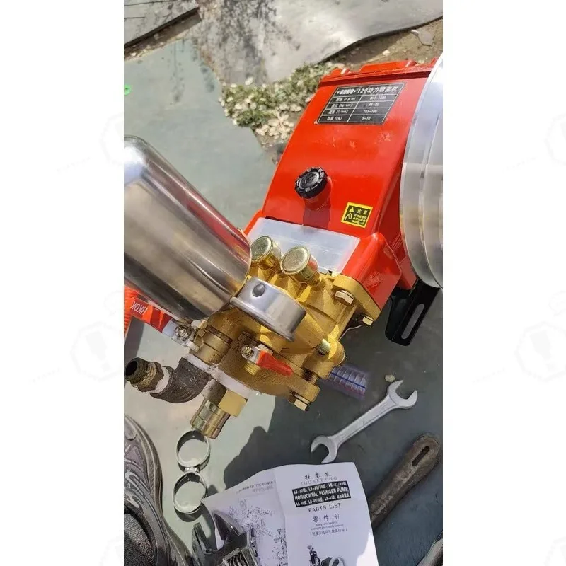 26 Type High Pressure Triplex Plunger Pump Pesticide Sprayer Agricultural Pesticide Sprayer Cleaning Machine Disinfection Spraye