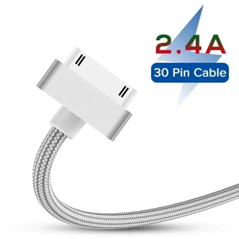 كابل USB شحن سريع لهاتف أبل آيفون 4 4s 3GS 3G iPad 1 2 3 iPod Nano touch 30 Pin محول شاحن أصلي سلك مزامنة البيانات