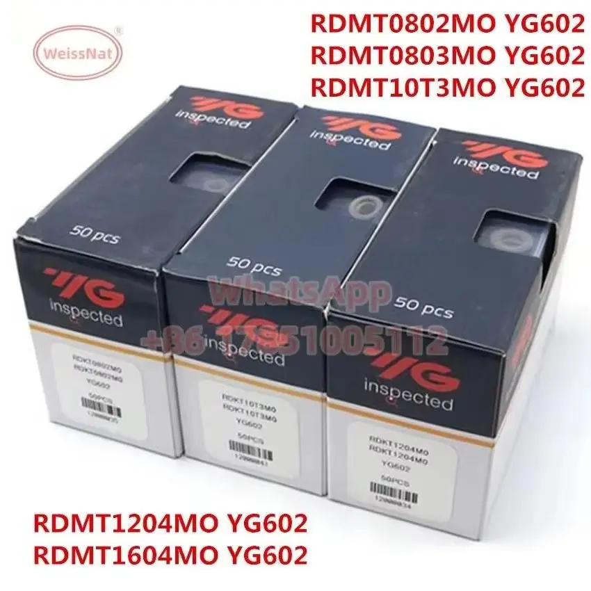 YG-1 RDKT0802MO RDMW10T3MO RDMT0803MO RPMT1204MO RPMW1003MO YG602 Carbide Insert RDKT RDMT RDMW RPMW RPMT Inserts