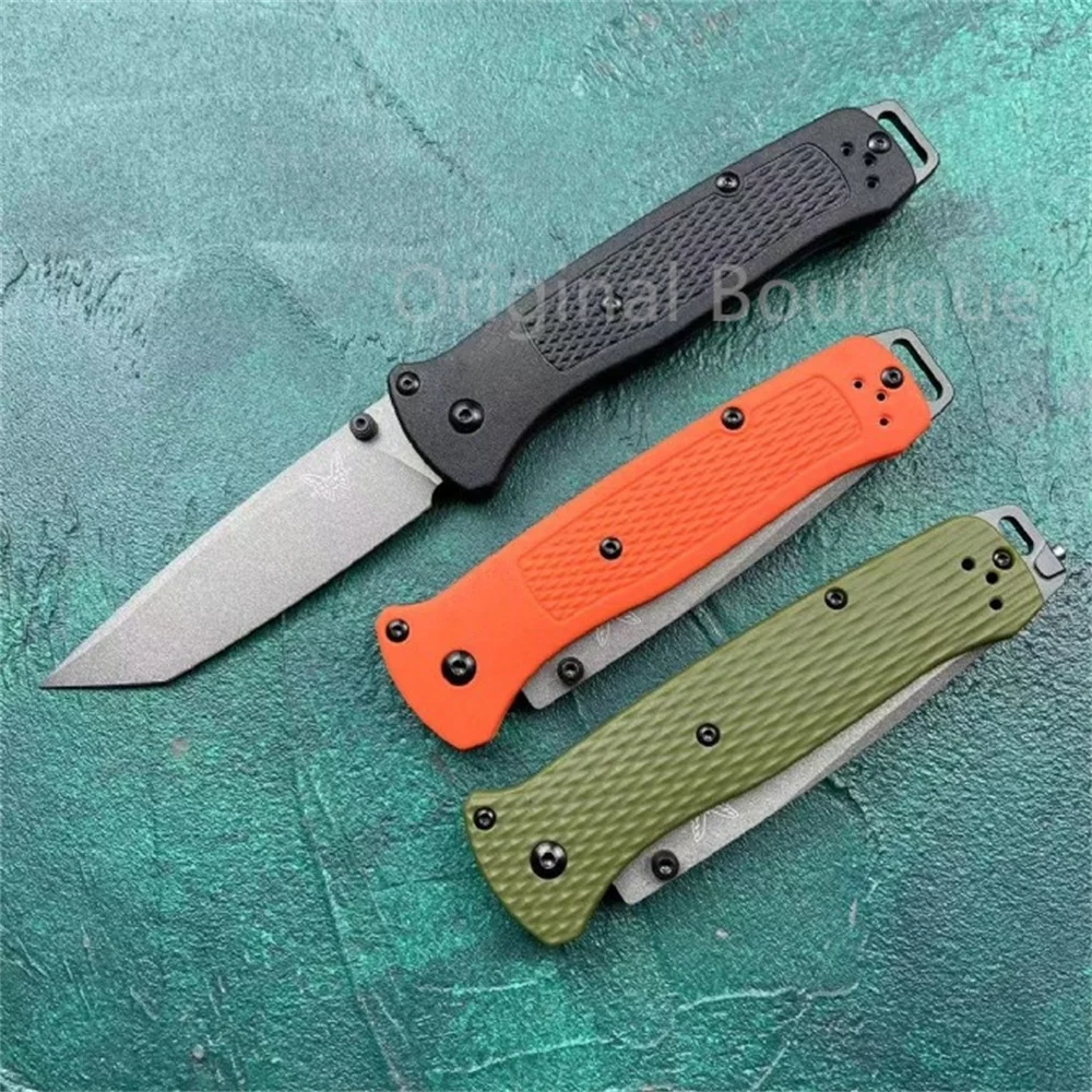 NEW BM 537 Bailout Folding Pocket Knife S35V Tanto Blade Nylon Fiber Handles EDC Tactical Knives Outdoor Camping Hunting Tool