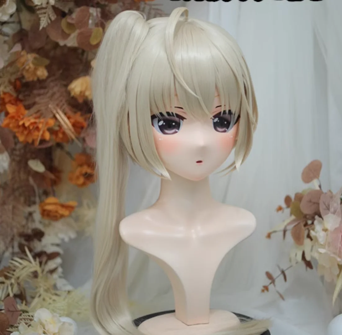 パーソナライズされたロック付きフルヘッドマスク,日本のアニメキャラクター,着ぐるみコスプレ,女の子のドレス人形,かわいい着ぐるみ,NFD312-19