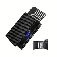 Slim Wallet with Coin Slot Credit Card Wallet Mens for Magnetic Closure RFID Protection Men Wallet