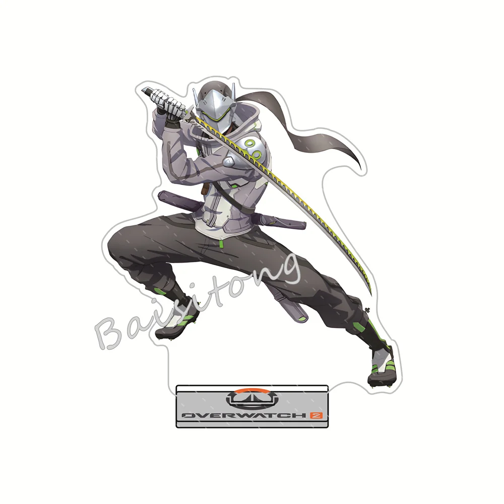 Game Overwatch 2 15cm Acrylic Stand Anna/Grim Reaper/Genji/Reinhardt Tabletop Decoration Jewelry Elegant Cute Toys Gifts view 6