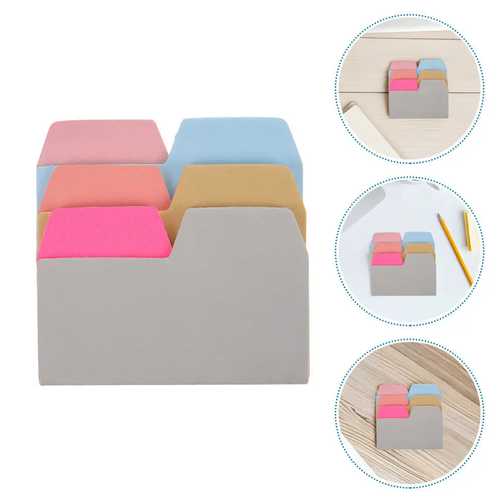 

2Pcs Index Tabs Sticky Divider Notes Six Colors Writable Repositionable for Annotating Books Notebooks Planner Accessories