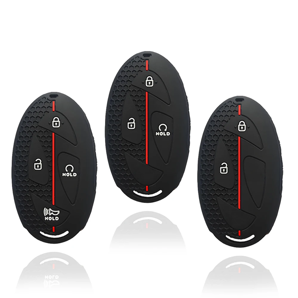 

For Hyundai Kona Ioniq Santa Fe MX5 Tucson 2025 StubHub 2024 Silicone Car Remote Key Case Cap Cover Shell Keychian Fob Holder