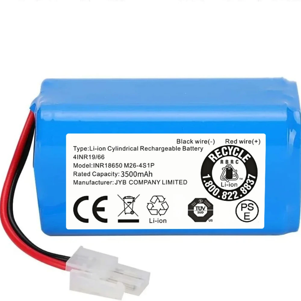 

14.8V/14.4V 3500mAh Replacement 4S1P Lithium Battery For ILIFE A4 A4s V7 A6 V7s Plus 4S1P Robot Vacuum Cleaner.