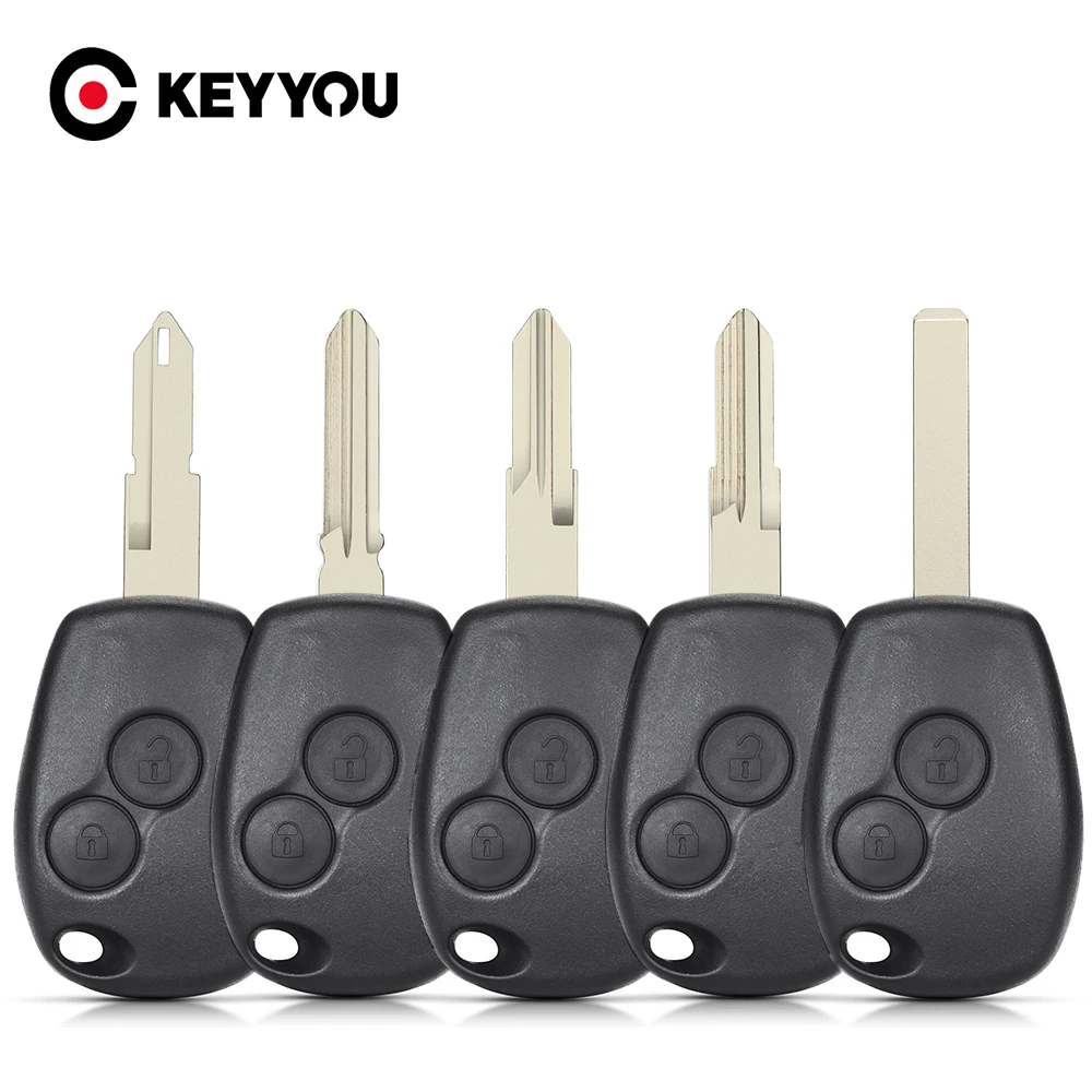 

KEYYOU Replacement 2BNT Remote Car Key Case Shell For Renault Duster Modus Clio 3 Twingo DACIA Logan Sandero Kangoo For Nissan