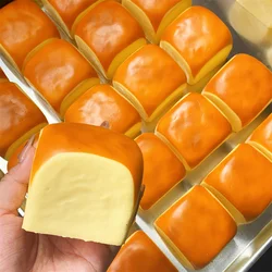 2.3in Slow Rebound Pink Hawaiian Rolls Bread Cheese Party Snack HomeDecoration Model Soft Fluffy Sweet ASMR Video Play Toy Gift