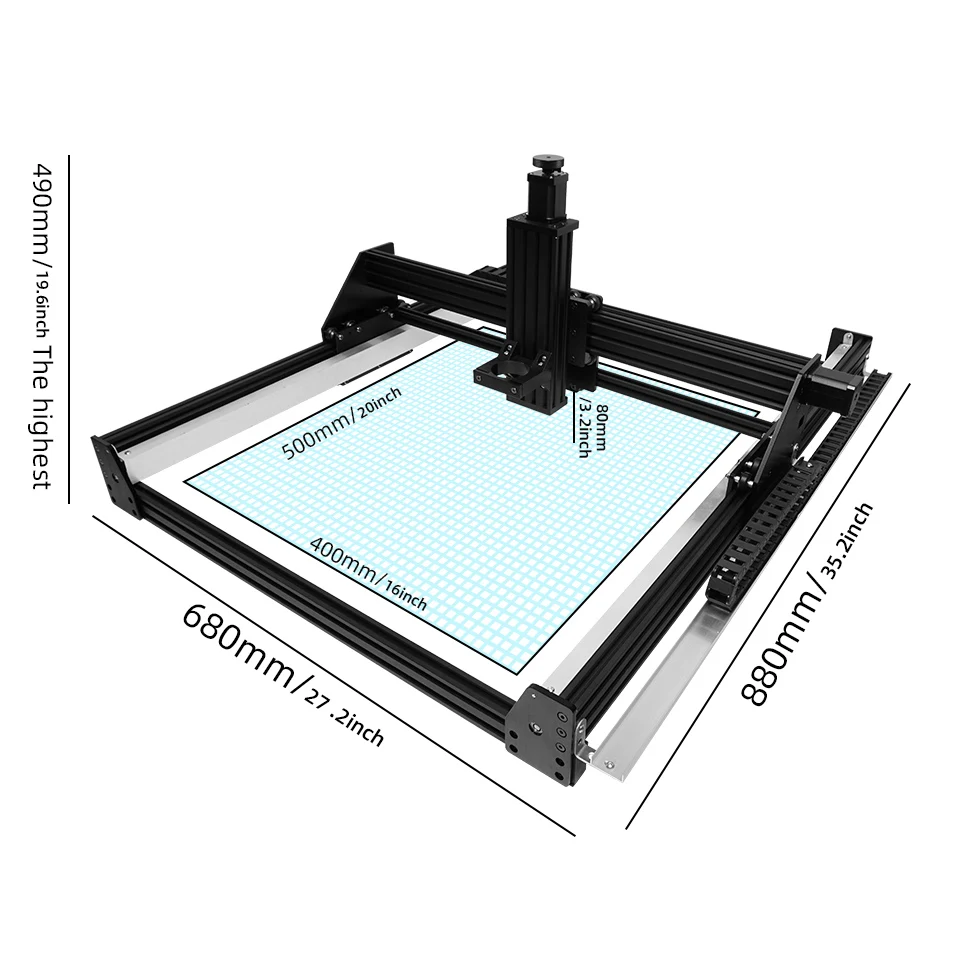 CNC router frame completo kit MDF Cutting PCB PVC Milling Machine cnc wood router machines full kit cnc carving kit