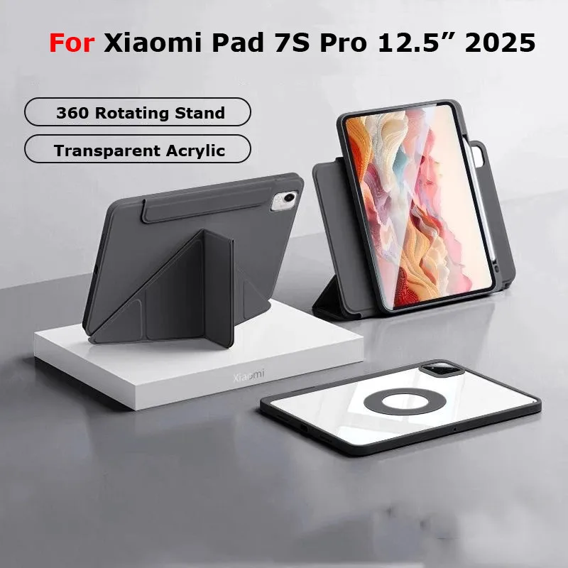 

Съемный магнитный чехол Y-fold для Xiaomi Pad 7S Pro 12,5 дюймов 2025 для Xiaomi Pad 6S Pro 12,4 дюйма 2024, складной чехол-книжка
