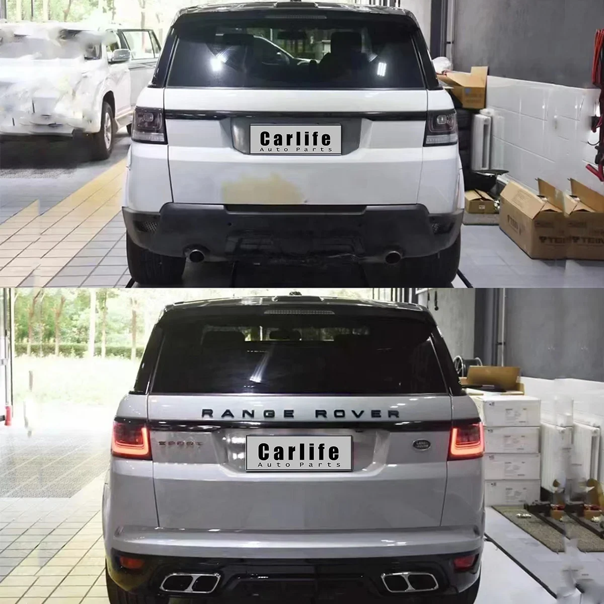 Body kits for land rover range rover sport L494 2013-2017 facelift 2020 SVR model with lights bumper grilles fenders