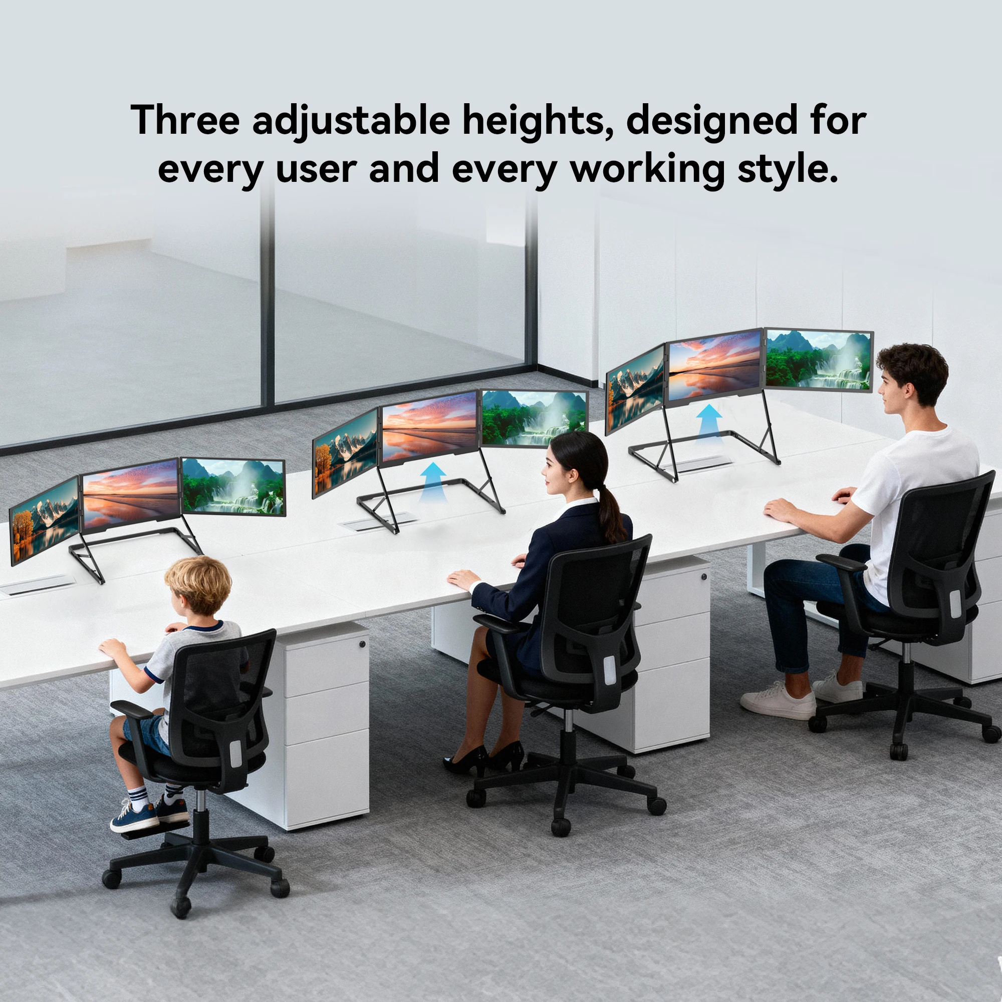 ODMトリプルスクリーンIPSモニター2026新型18.5イ - Laptop Stand Portable のレビューと価格