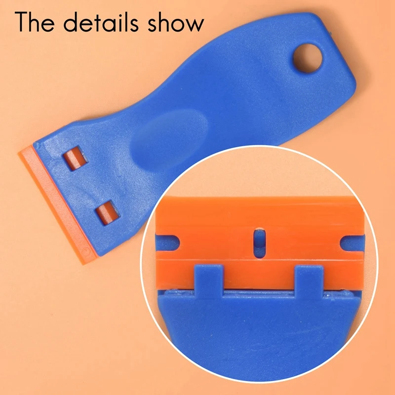 3 PCS Razor Blade Scraper Glass Scraper Hob Plastic Blade Scraper Tool For Removing Label Registration Sticker