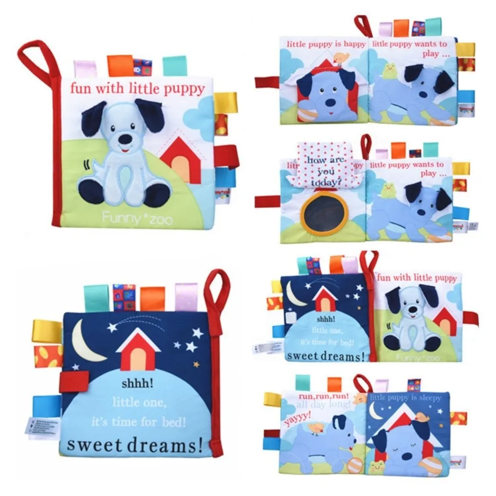 Funny Baby Learning Book Sensory Book Colorful Cloth Book Smooth Surface Developing Sensory Early Learning Enlightenment Book