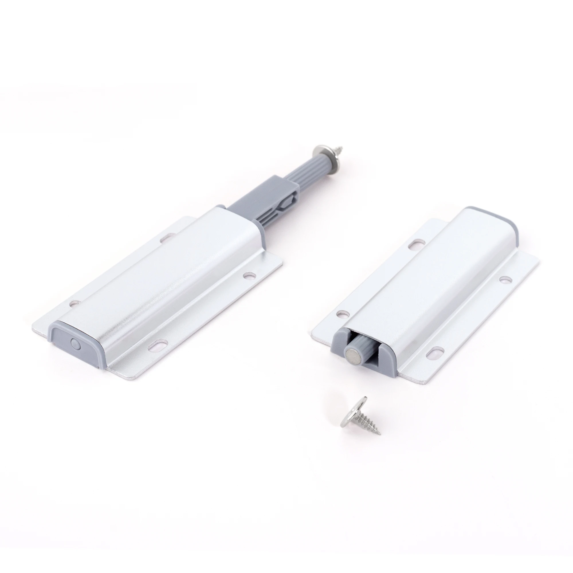Aluminum Alloy & Plastic Cabinet Wooden Doors Catch Cupboard Magnetic Closer Metal Push to Open Magent Latch Lock for Furniture