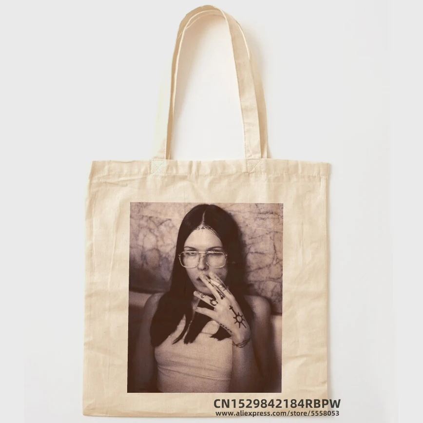 ethel cain Tote Bag Girls Pacakge Hand Bag Women Eco Reusable Shoulder Shopper Bags Bolsas De Tela