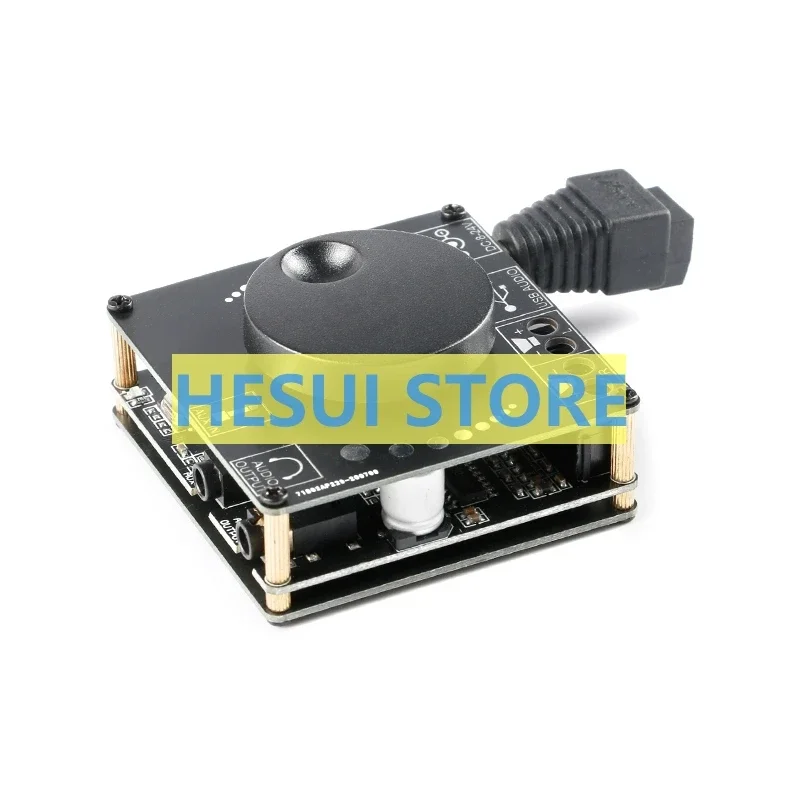 40W50WX2 Stereo Bluetooth digital power amplifier board 12V/24V2.0 dual channel knob volume adjustment switch