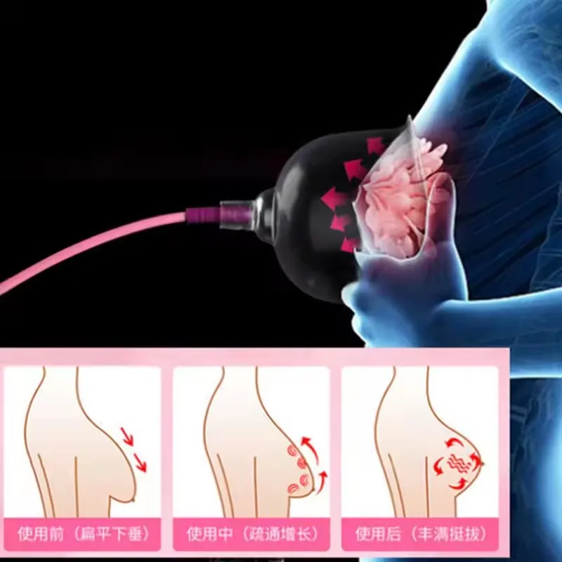Breast Massage Vacuum Cup Portable Female Breast Enlargement Pump Anti-Chest Sagging Double Suction Cup Butt Lift Vacuum Machine