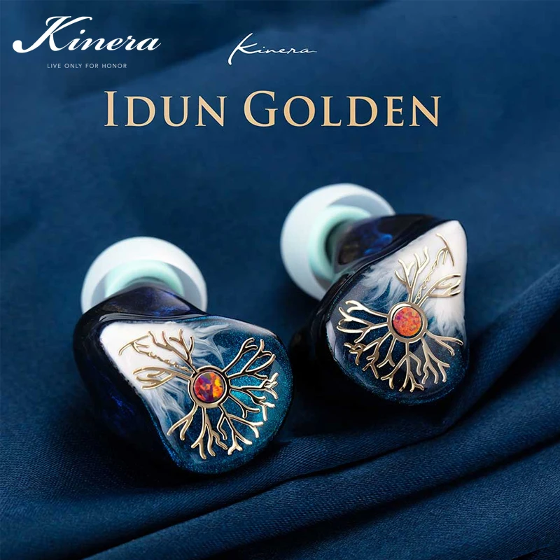 

Наушники-вкладыши Kinera Idun Golden ( Idun 2,0), наушники монитора 2BA + 1DD с ручной росписью Knowles и кабелем для мониторинга сцены