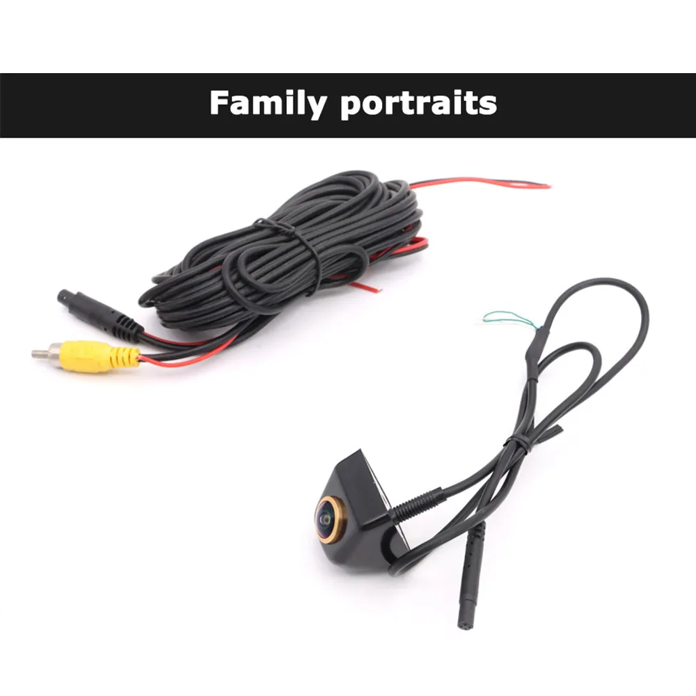 1920*1080P Car Backup Camera With Dynamic Trajectory Guide Line Rear View Camera Night Vision Metal Body Fisheye Lens Track Cam