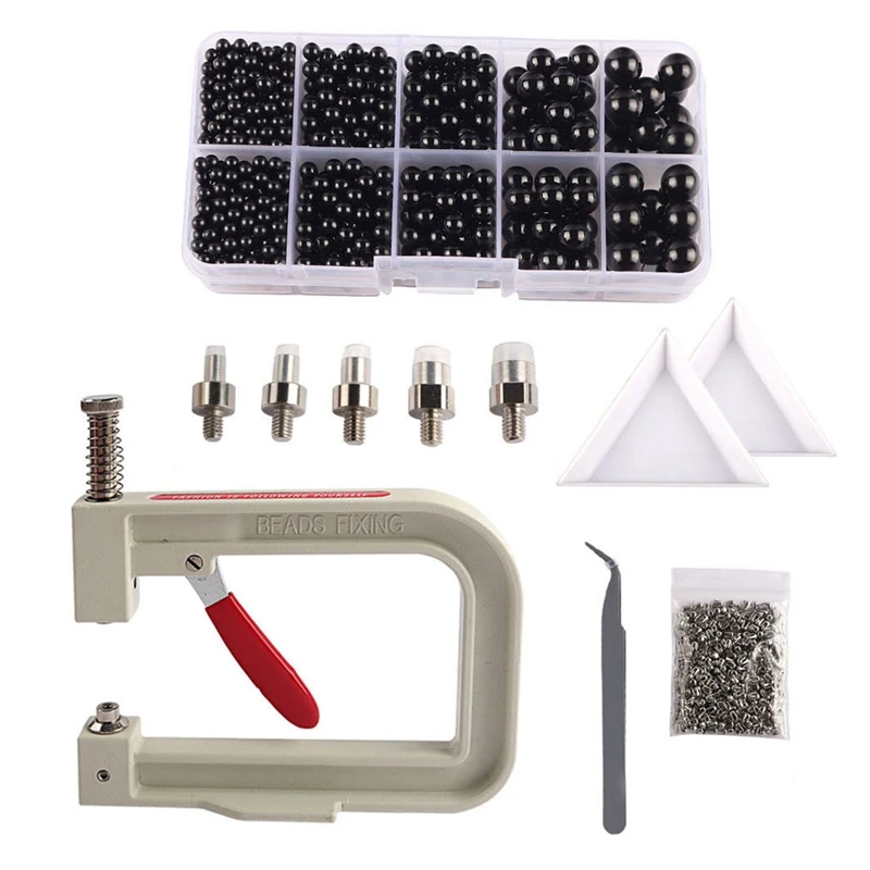 

DIY Crafts Supplies Riveter Of Pearl Setting Machine Beads For Decoration Clothes Bead Fixed Tool Accessories Kit