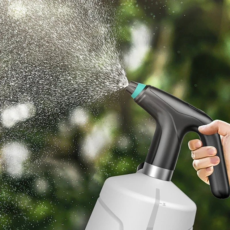 2L Electric Watering Can Home Sanitizing Sprayer Bottle Extend Pole USB Charging Adjustable Nozzle Garden Tool Hand Watering