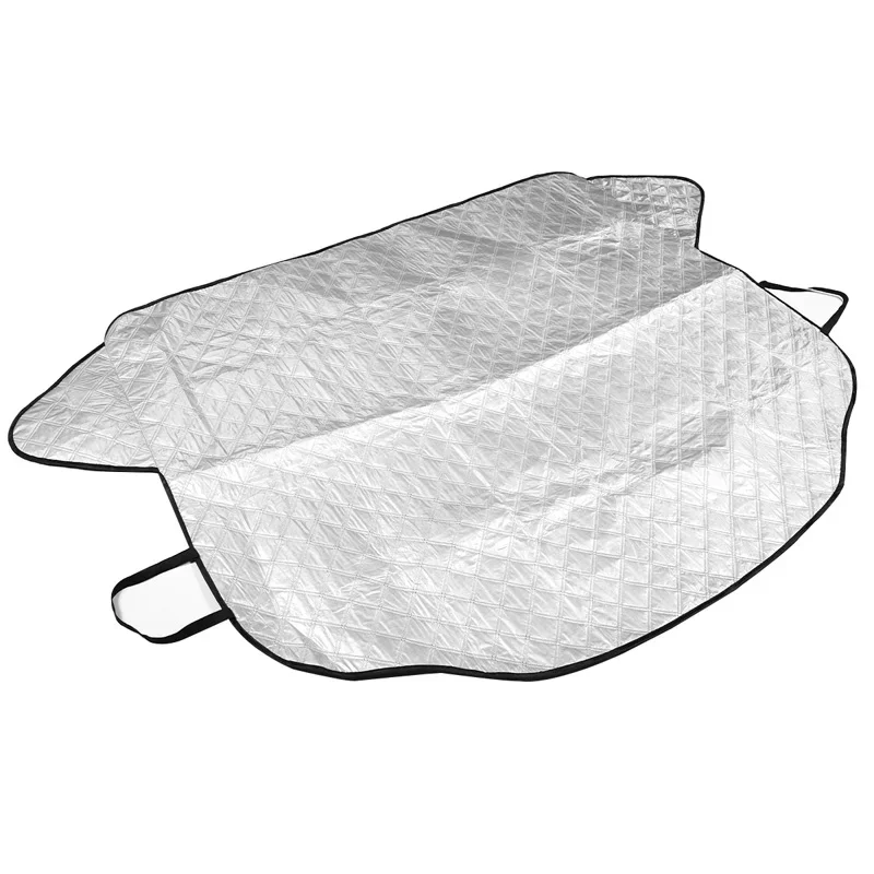 ل 2010-2022 فيات 500 أبارث الألومنيوم احباط الزجاج الأمامي للسيارة الشمس قناع الأشعة فوق البنفسجية حماية الثلوج درع اكسسوارات السيارات الخارجية