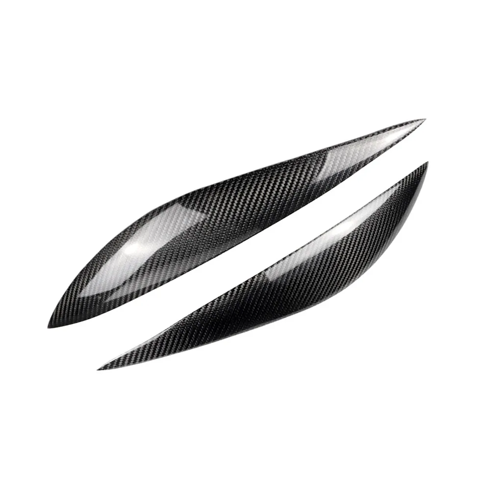 2PCS Headlight Eyebrow Headlamp Eyelid Front Lamp Brow Cover Trim For Mercedes Benz W204 C Class C180 C200 300 2008-2011