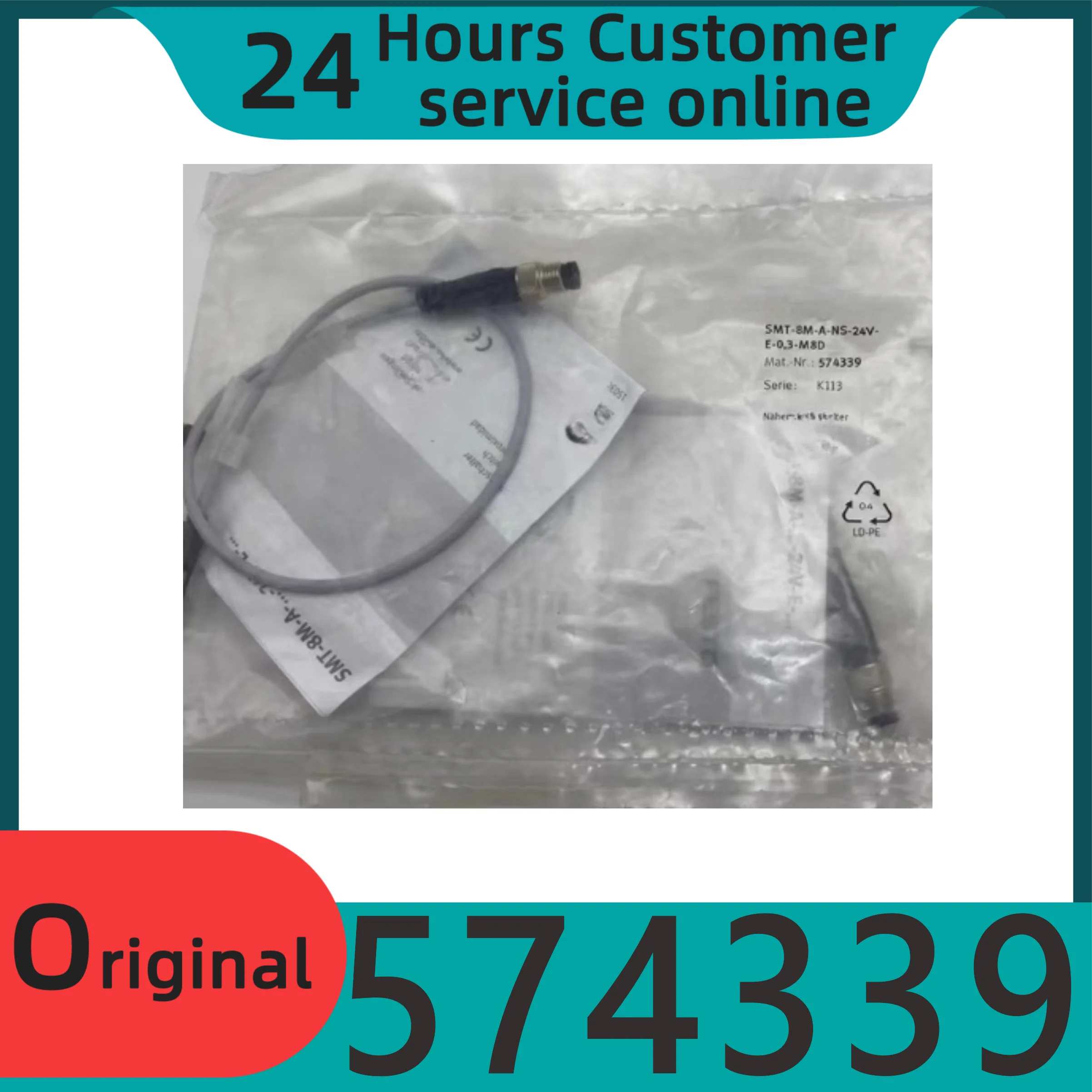 

New original magnetic switch SMT-8M-A-NS-24V-E-0.3-M8D 574339