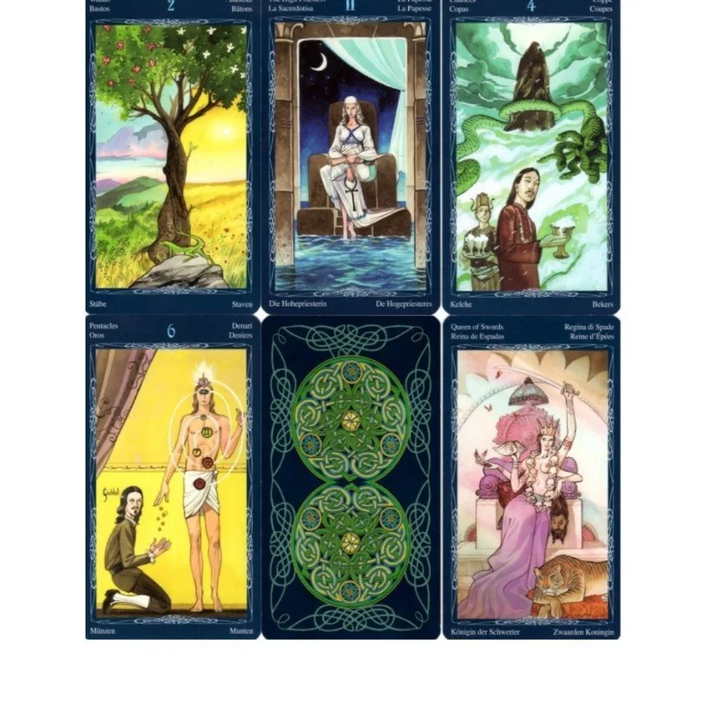 12*7cm Tarot of The Mystic Spiral 78 Pcs Cards