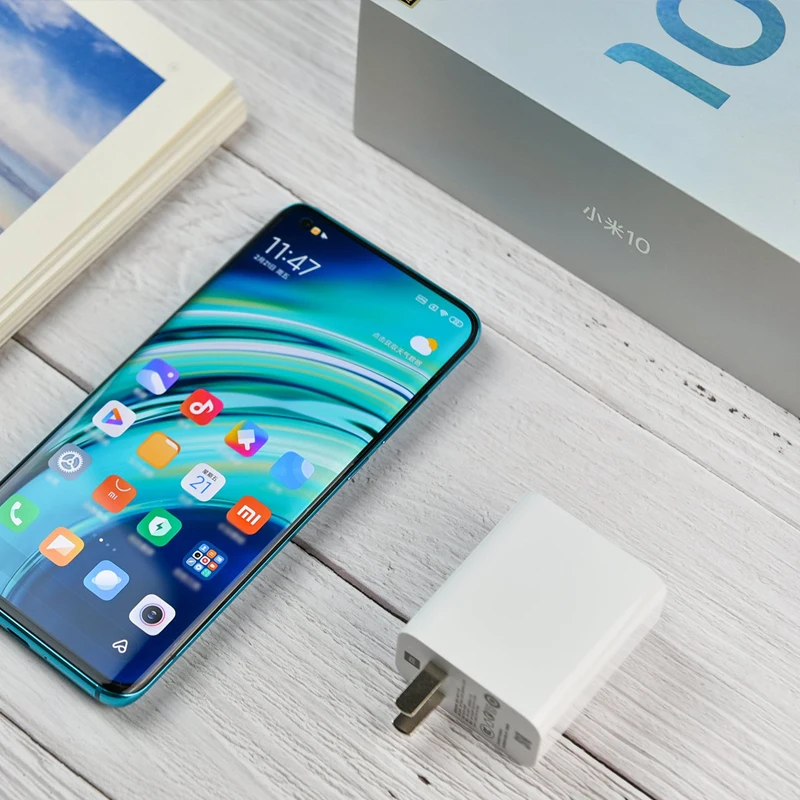 هاتف Xiaomi 10 الذكي Snapdragon 865 MI 10 100MP كاميرا 4780mAh بطارية MultiLink الإصدار العالمي MIUI 11 5Gused الهاتف