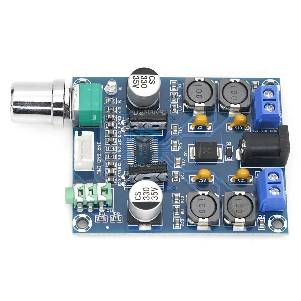 TPA3118D2 Digital Audio Amplifier Board Dual Channel 45Wx2 Stereo HIFI Speaker Volume Control Sound Board High Power Subwoofer