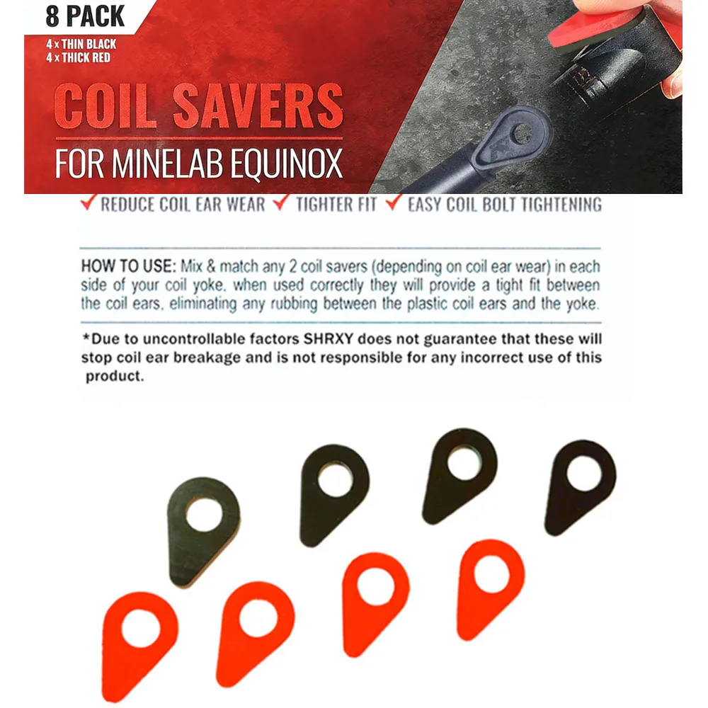 

Резиновые пружинные шайбы-фиксаторы для металлоискателей Minelab Equinox