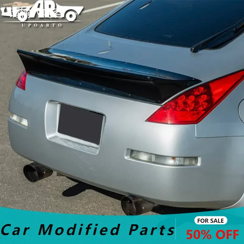 

Hot Selling High Quality Material Glossy Black Carbon Look Tail Wing Rear Trunk Spoiler Body Kits For Nissan 350Z 2003 - 2008