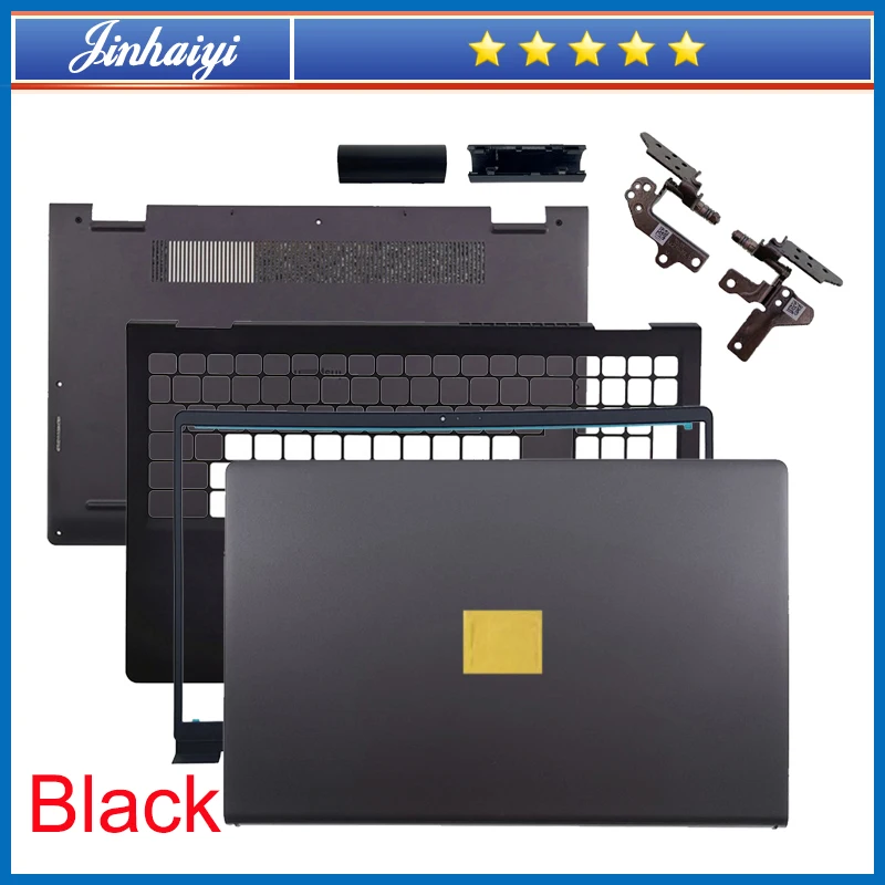 Coque arrière d'écran pour Dell Inspiron 3510 3511 3515 3520 3521 3525, cadre de bordure, repose-paume, charnière de coque inférieure