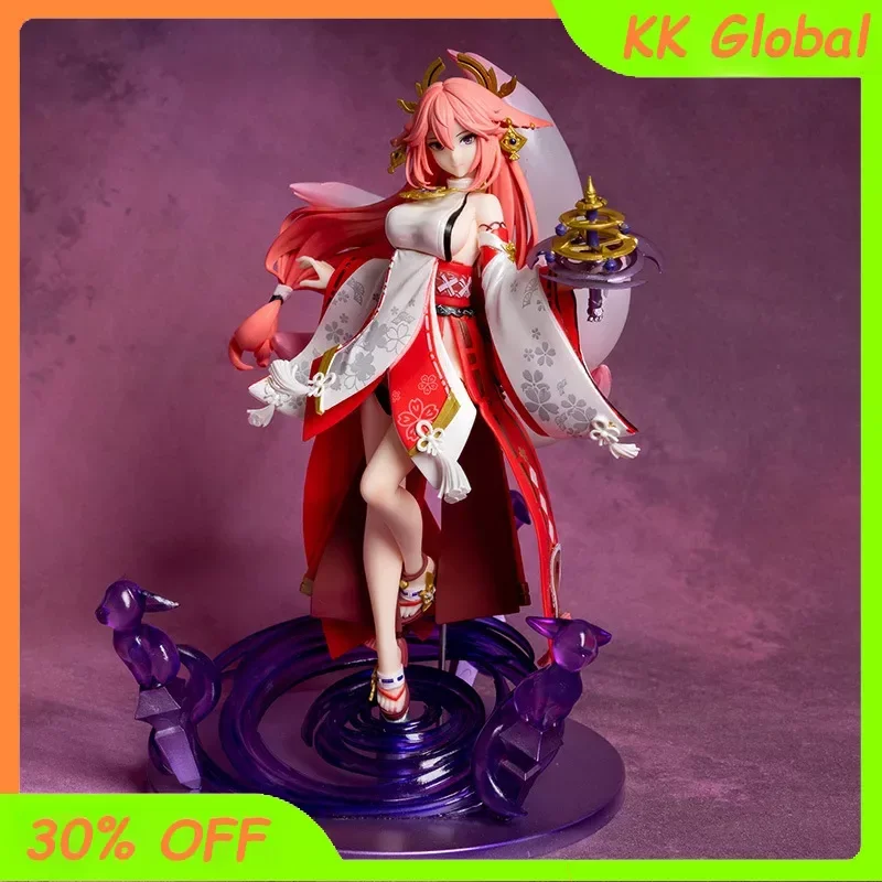 

24cm Genshin Impact Game Action Figuresgk Fox True Meaning Yae Miko Standing Posture Hand Ornaments Figure Statue Gifts Children