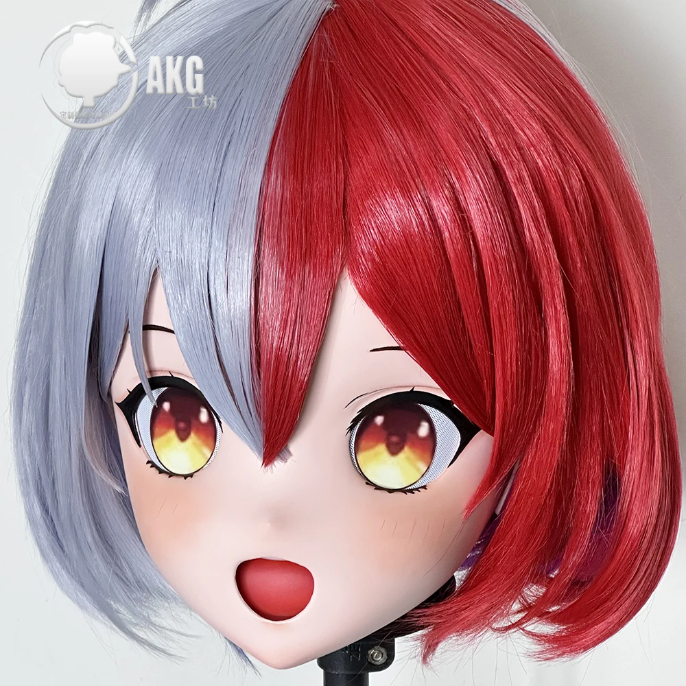 (AL28) تخصيص شخصية كروسدرينج أنثى/فتاة الراتنج كامل/نصف الرأس مع قفل أنيمي تأثيري اليابانية Animego Kigurumi قناع