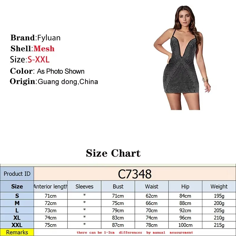 2025 Modern Style Women's Summer Dress Deep V Neck Suspender Mini Dress Sexy Tight Fitting Cocktail Prom Party Evening Club Wear