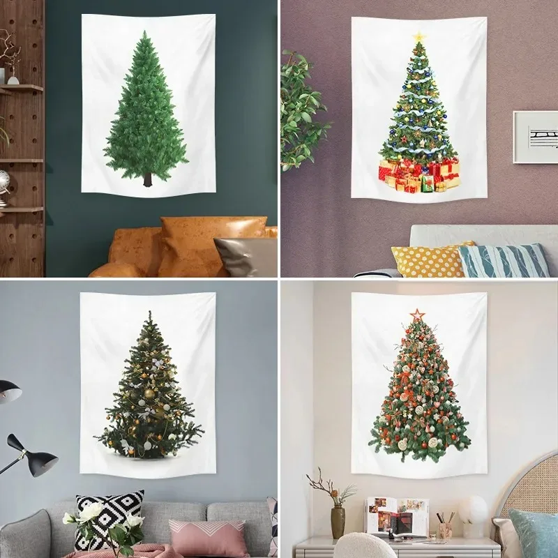 Christmas Tree Decoration Background Cloth Hanging Cloth Nordic Christmas Day Bedroom Headboard Decoration Wall Cloth Tapestry