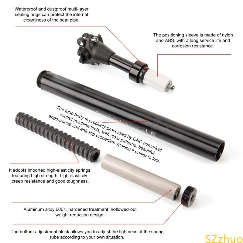 

Легкая весовая подвеска Seatpost Shock Abslibers Tube Tub