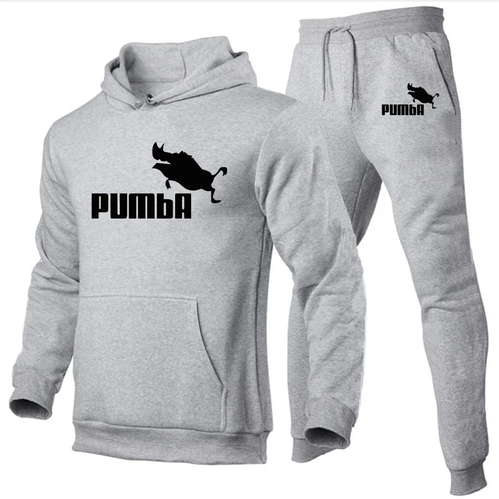 Moletom solto com capuz masculino, Hoodie estampado com jogging, Casual Sport Fitness Sportswear Set, Terno Unisex Y2K