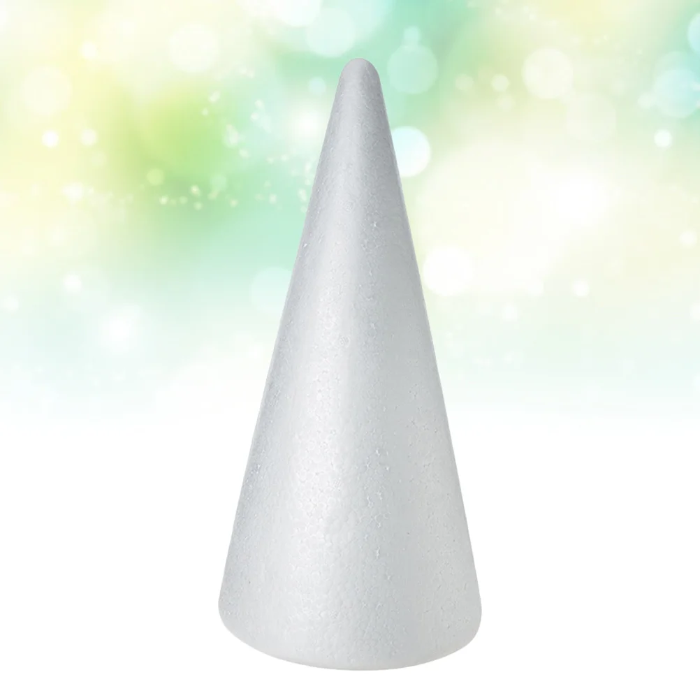 

10Pcs Foam Craft Cones White DIY Accessories Preschool Church Kindergarten Decoration Christmas New Year Cone